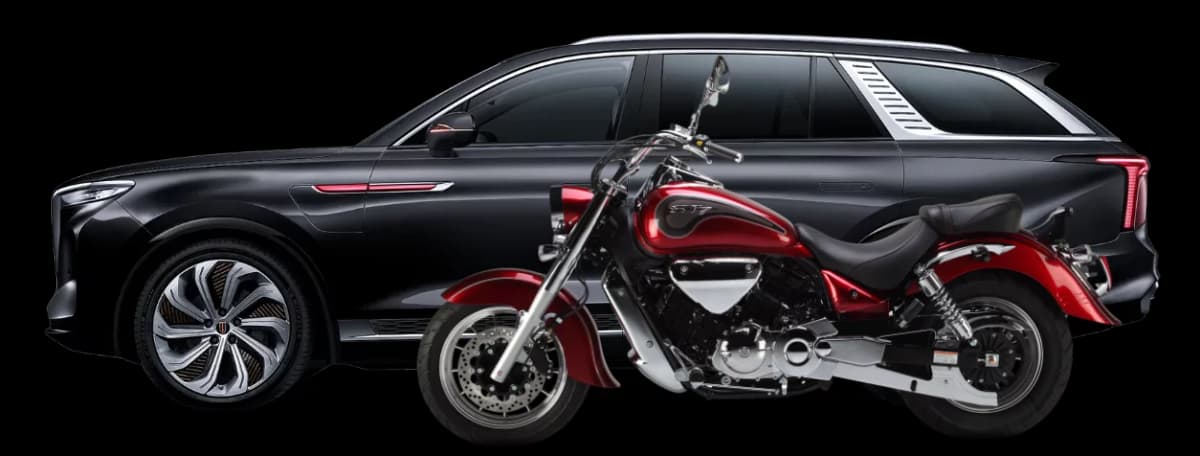 Car and Motorcycle